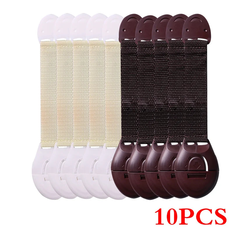 10Pcs/Lot Child Lock Protection of Children Locking Doors for Children's Safety Kids Safety Plastic Protection Safety Lock