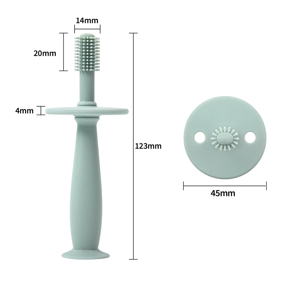 TYRY.HU 1PC Baby Toothbrush 360 Degree Child Toothbrush Teethers Silicone Kids Teeth Oral Care Cleaning