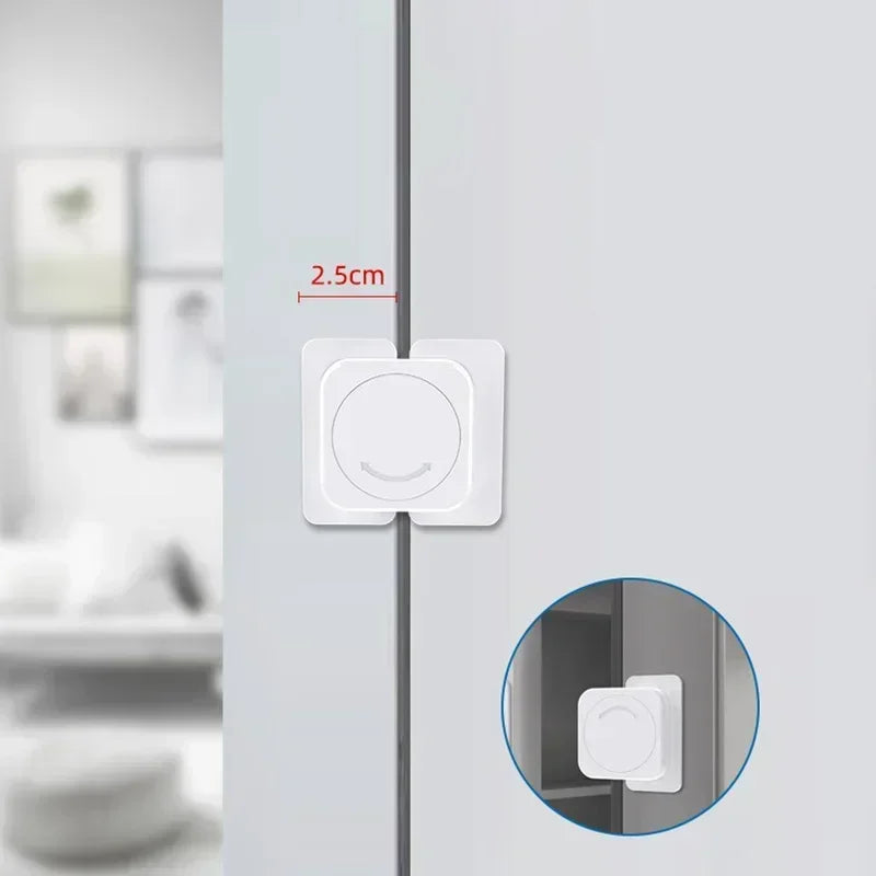 Baby Safety Lock Multifunctional Anti-Open Cabinet Buckle Children Refrigerator Cabinet Door Lock Kids Home Security Protection