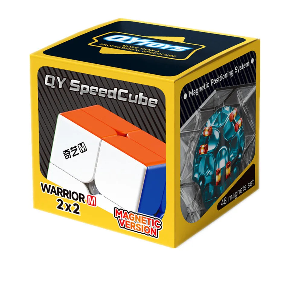 Qiyi Magic Cube 2x2, 3x3, 4x4, 5x5, 6x6, Black Stickers, Educational Puzzle Toy for Children & Kids, Cubo Magico Gift Toy