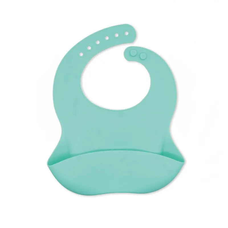 Waterproof Baby Bibs – Adjustable Soft Silicone Feeding Bibs with Cute Cartoon Animal Prints for Boys & Girls - Kidzy Market