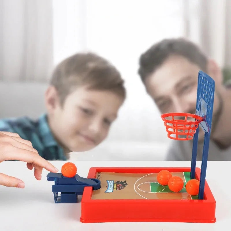 Mini Desktop Basketball Hoop – Finger Shooting Machine, Interactive 2-Player Party Game for Kids