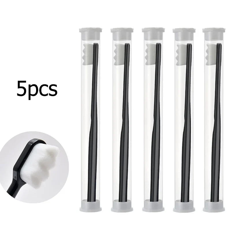 Ultra-fine Soft Toothbrush Million Nano Bristle Adult Teeth Deep Cleaning Portable Travel Dental Oral Care Brush