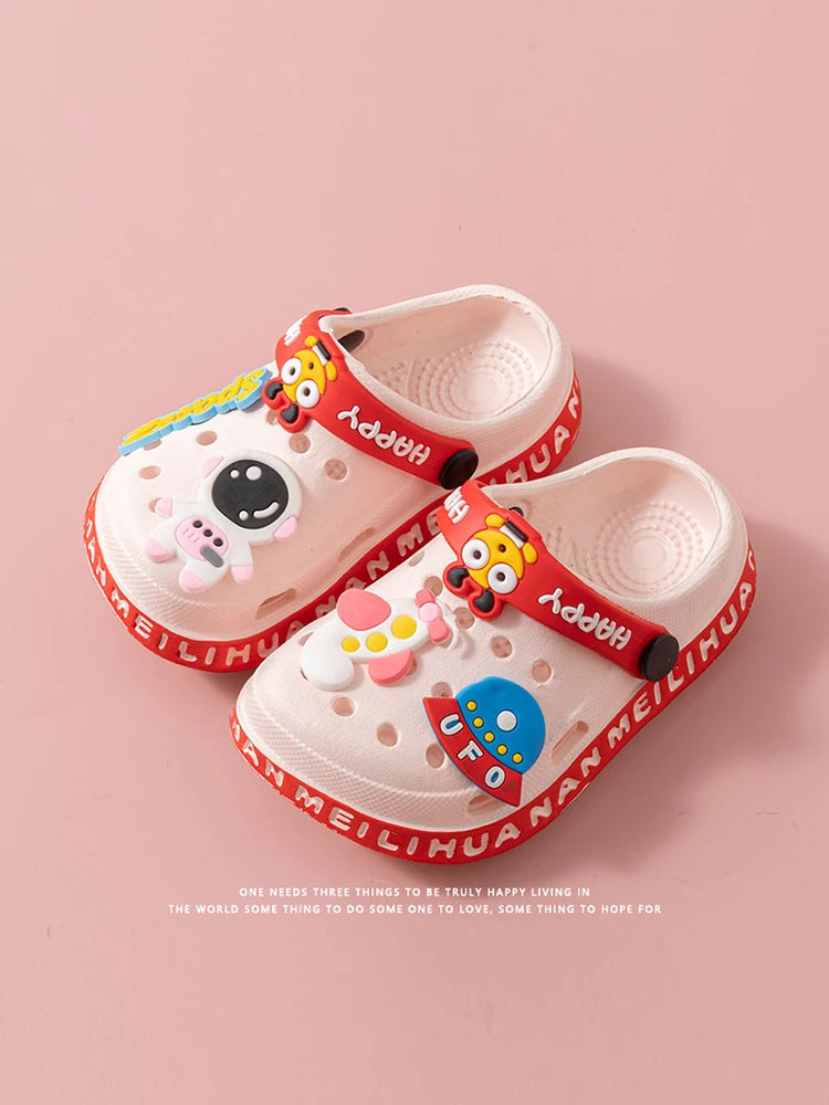 EVA Ultra-Light Boys’ & Girls’ Baby and Toddler Anti-Slip Hole Shoes – Children’s Astronaut UFO Sandals & Slippers