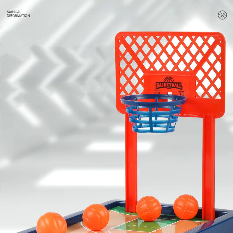 Mini Desktop Basketball Hoop – Finger Shooting Machine, Interactive 2-Player Party Game for Kids