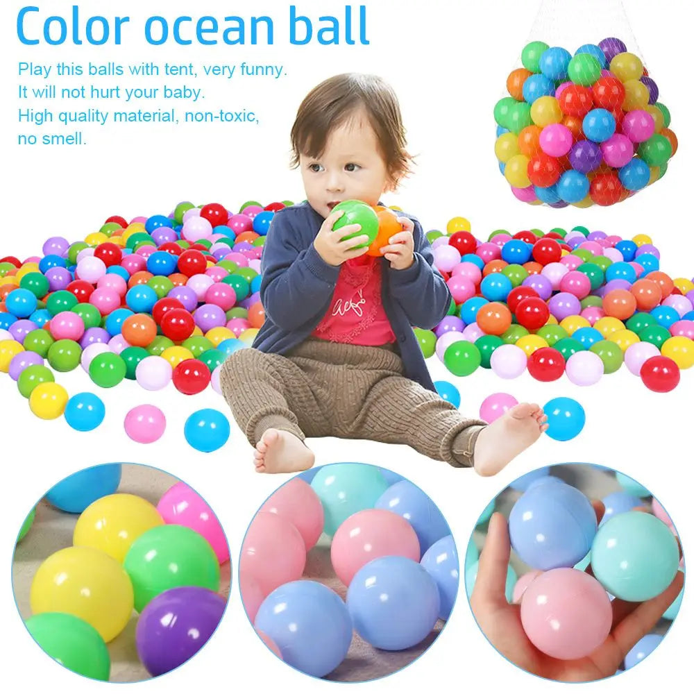 100 Pcs Colorful Soft Water Balls – Eco-Friendly Stress Relief Air Balls for Pool, Ocean Wave Play, Baby & Children’s Toy