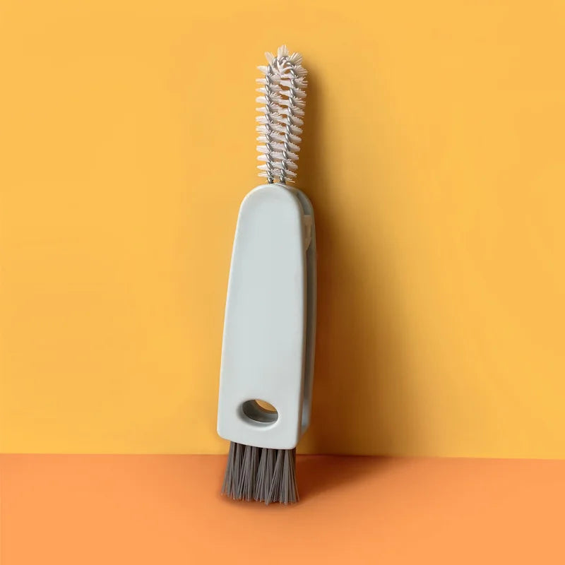 Bottle Cap Brush Milk Bottle Brush Cup Cover Cleaning Brush Portable Multifunctional Lunch Box Groove Cleaning Brush