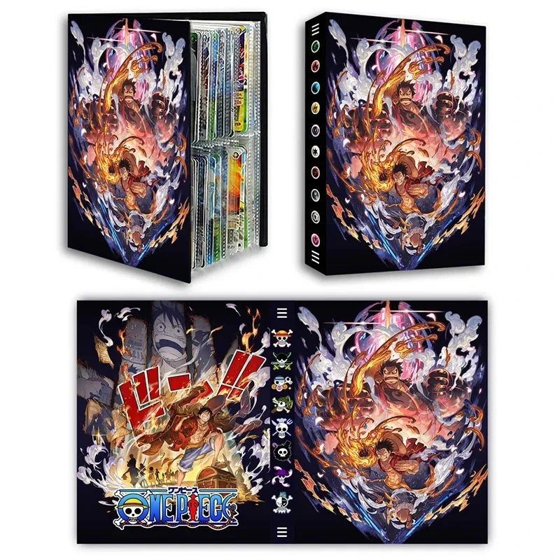 One Piece Card Album – 240pcs Monkey D. Luffy & Roronoa Zoro Game Card Holder Binder for Kids, VMAX Collection Gift