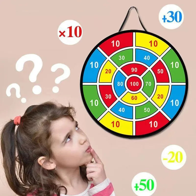 12 Ball Sticky Dart Board Set – Large 66cm Target, Indoor/Outdoor Parent-Child Interactive Party Game Toy