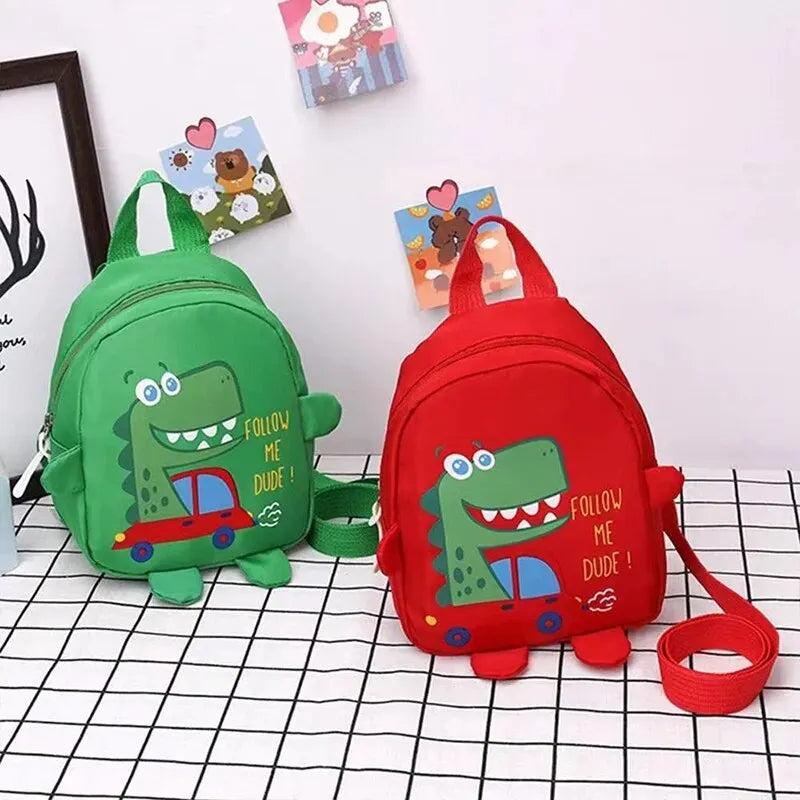 Children’s Cute Cartoon Dinosaur School Bag - Anti-Lost Toddler Backpack for Kindergarten - Kidzy Market