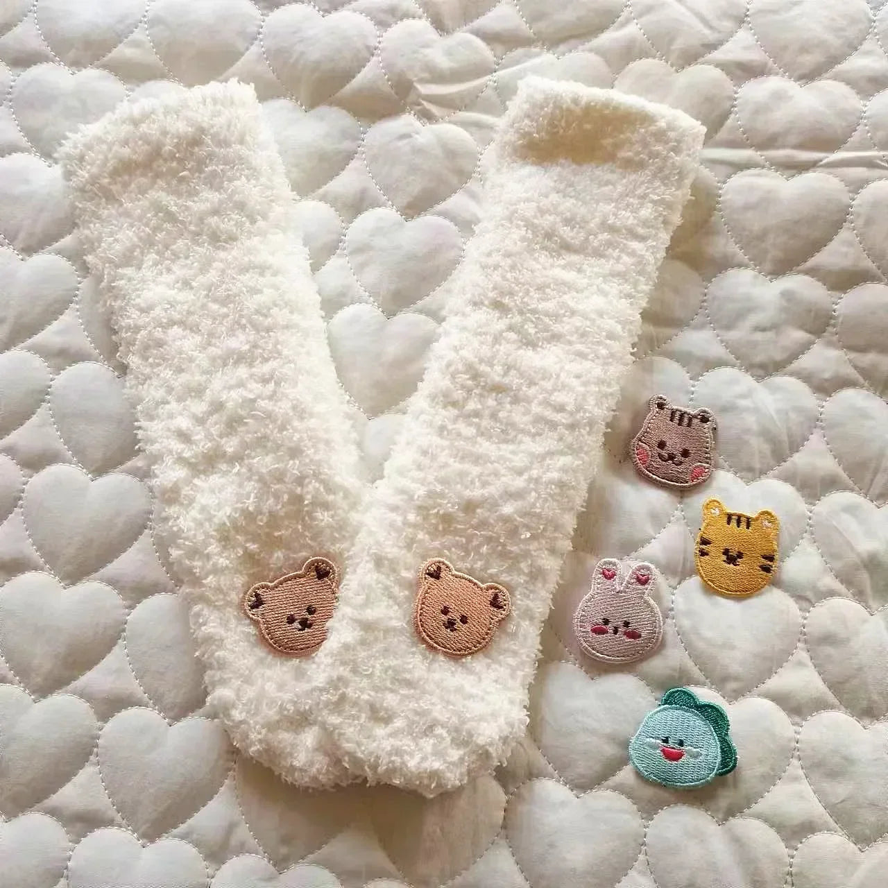 Winter Baby Socks – Thick Warm Plush Knee-High Socks with Anti-Slip Sole (Newborn & Toddler, Autumn/Winter)