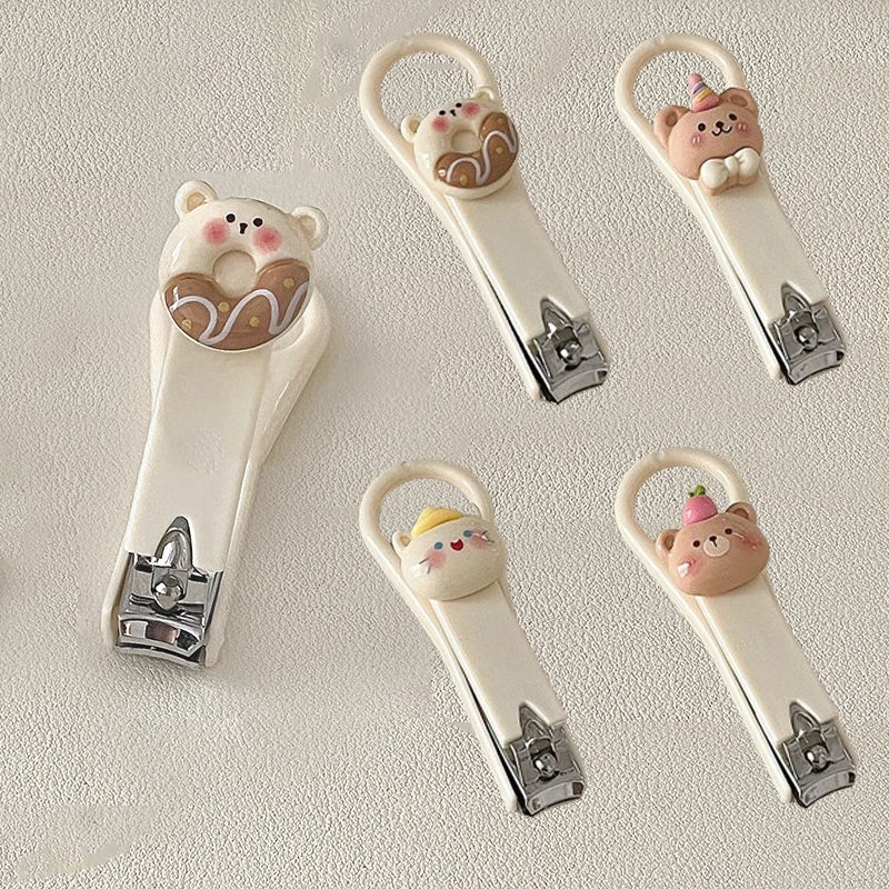 Baby Cute Cartoon Animal Bear Nail Clippers – Portable Nail Scissors, Clippers, Beauty Trimmer Care Accessories for Kids & Girls
