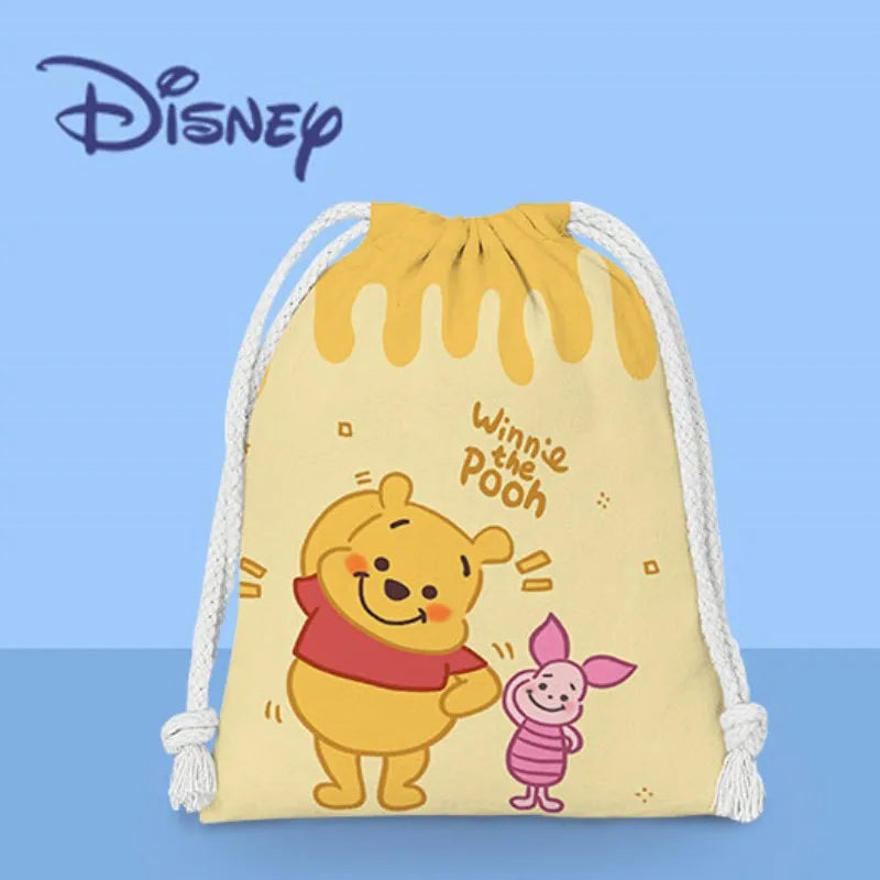 Anime Winnie the Pooh Backpack – Cartoon Pooh, Eeyore & Tigger Drawstring Bag, Student Nonwoven Storage Bag, Kid Shower Supplies & Gift - Kidzy Market