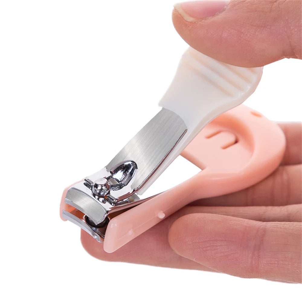 Clean Protective Cover Baby Nail Clippers, Stainless Steel Anti-Pinch Nail Clippers, Baby Nail Repair Safety