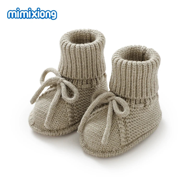 Baby First Walkers – Breathable Anti-Slip Knitted Booties for Newborn Boys & Girls, 0-18M Unisex Prewalkers
