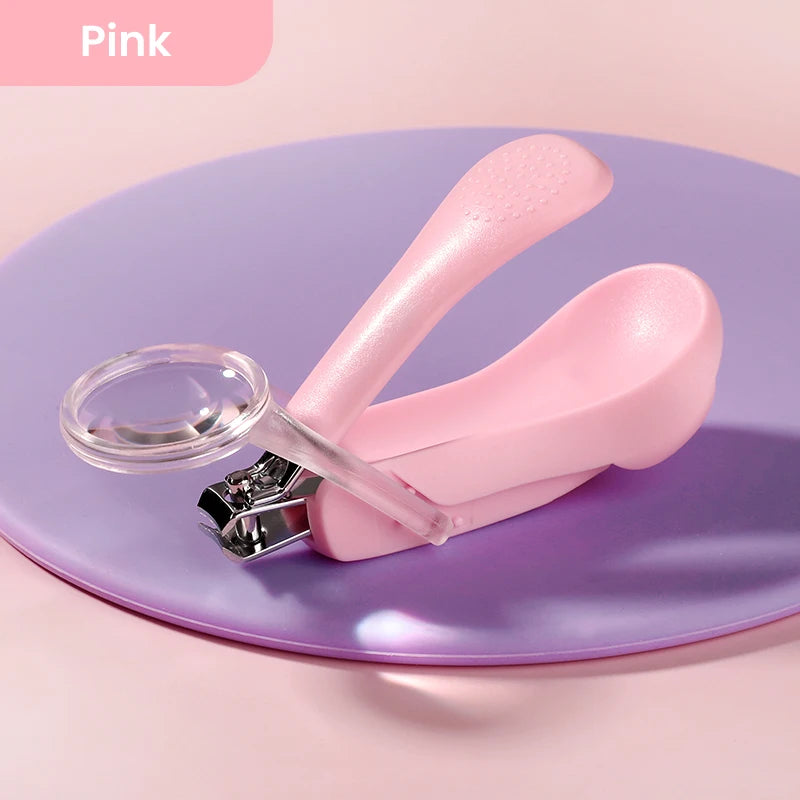 Infant Baby Nail Cutting Clippers, Children Kids Magnifier Glass Finger Nail Cutter