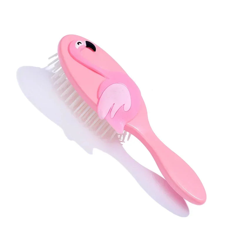 Girls Hair Comb – Candy Color Hairbrush for Scalp Massage, Wet & Curly Detangle Brush for Women and Kids, Baby Pink