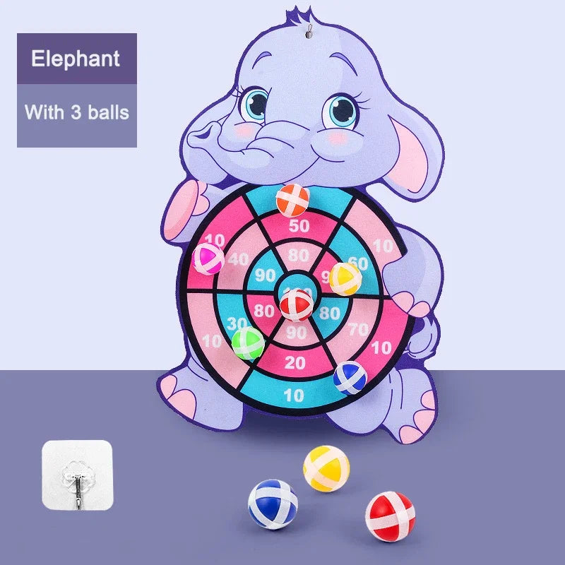 Educational Dart Board Toy – Sticky Ball Dart Game for Kids, Montessori Indoor Sports for Ages 3-7