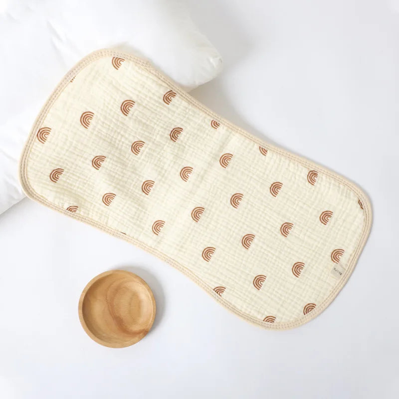 Newborn Baby Burp Towel | Six-Layer Gauze Waterproof Shoulder Pad Bib for Drool & Spitting Protection - Kidzy Market