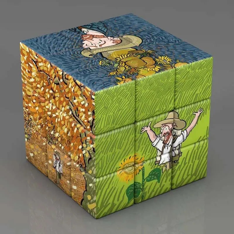 3x3x3 Magic Cube, Planets, Astronauts, Famous Paintings, Celebrity Art, Children's Puzzle Toy, Magic Cube Gift
