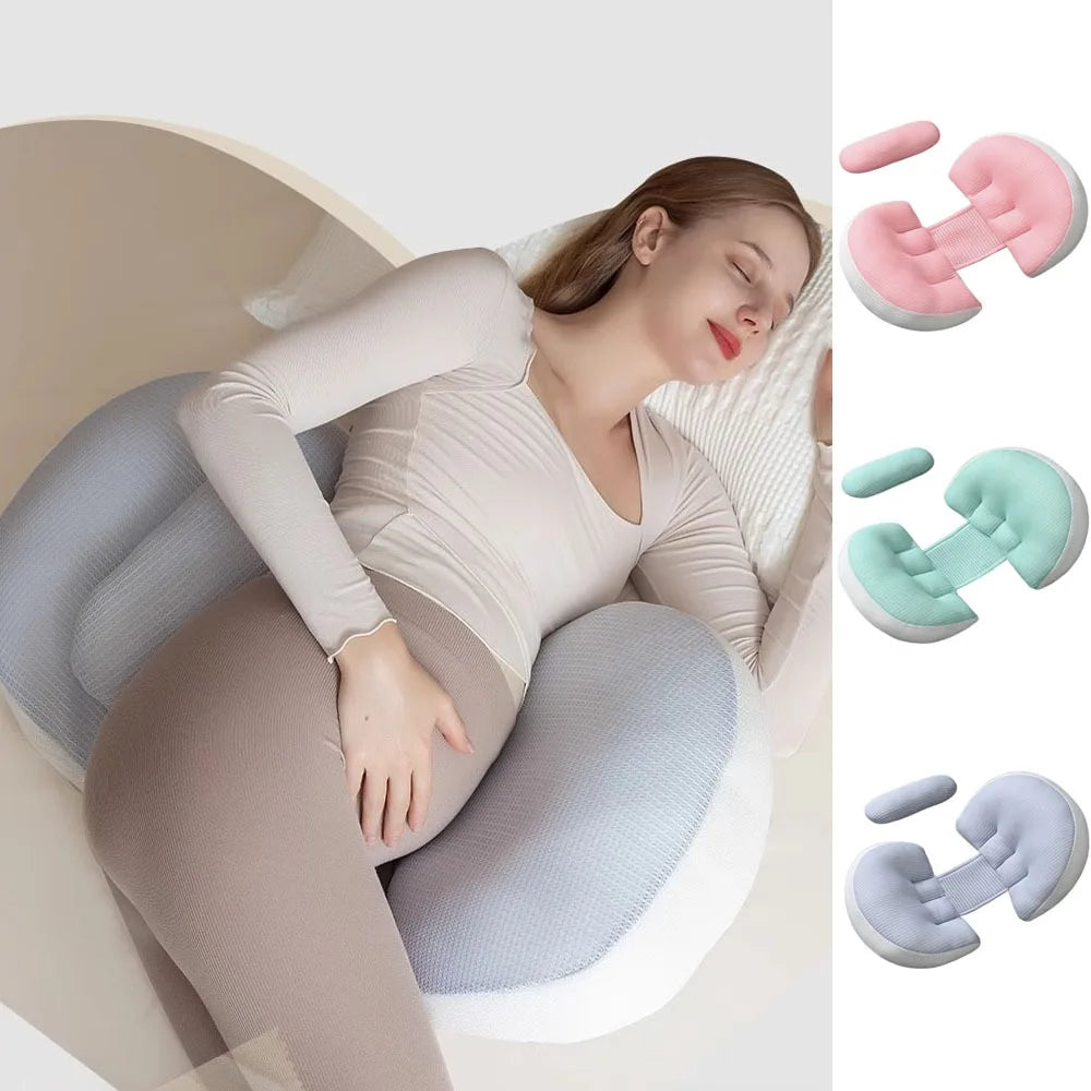 High-Quality Soft Maternity Pillow – Multi-Functional Adjustable Pregnancy Support Cushion, Breathable & Comfortable