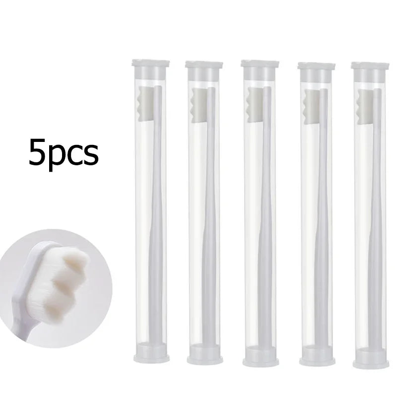 Ultra-fine Soft Toothbrush Million Nano Bristle Adult Teeth Deep Cleaning Portable Travel Dental Oral Care Brush