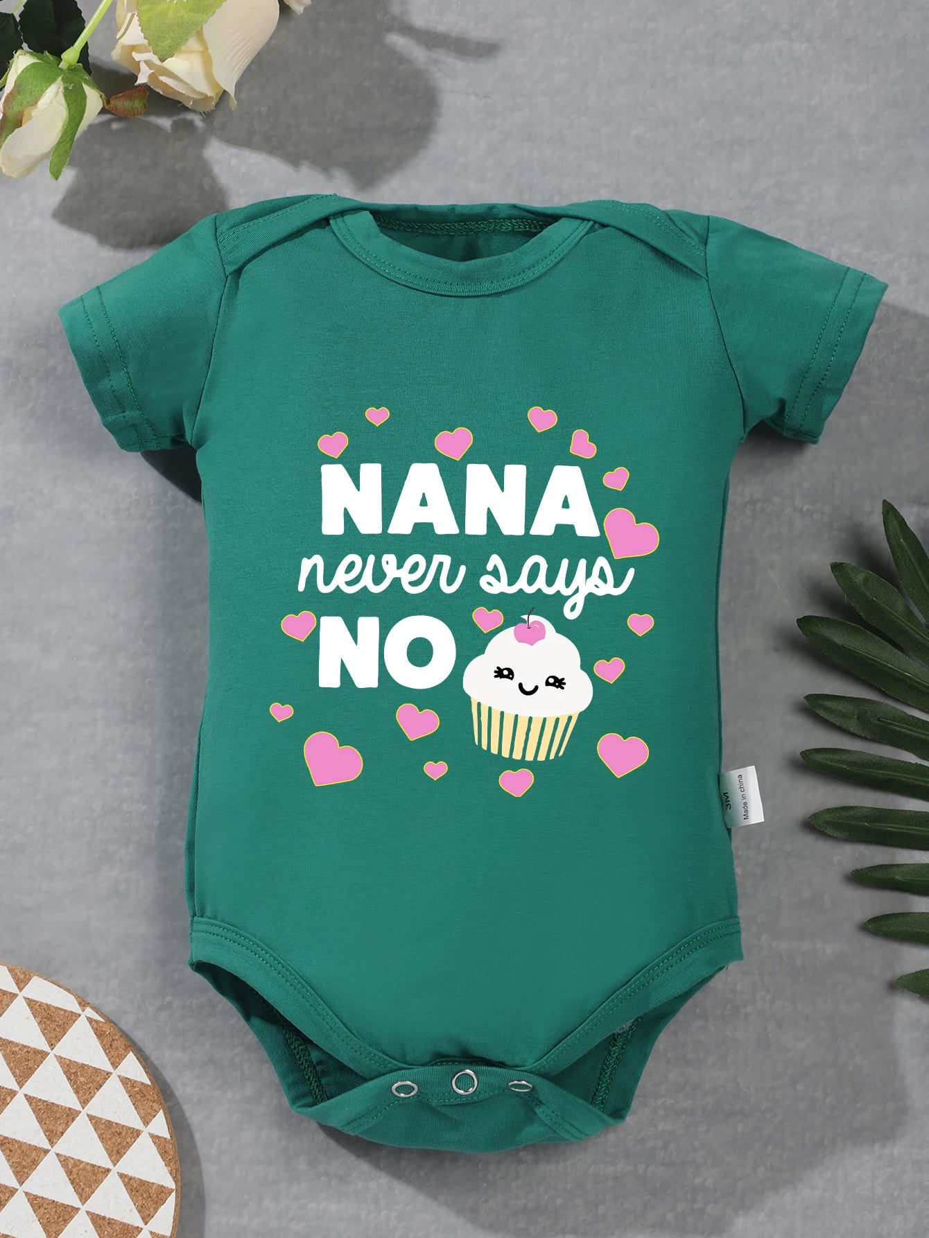 “Nana Never Says No” Rompers Onesie – Baby Boy & Girl Jumpsuit – 0-24M Toddler One-Piece Cute Bodysuit – Trendy Infant Clothes