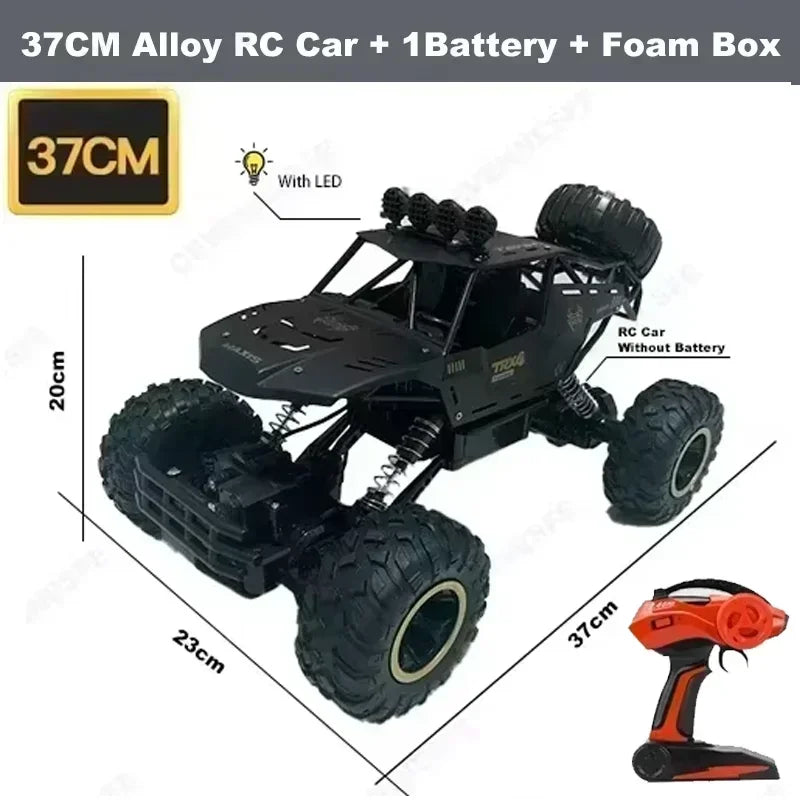 4WD Off-Road RC Car Remote Control Buggy Truck with LED Lights