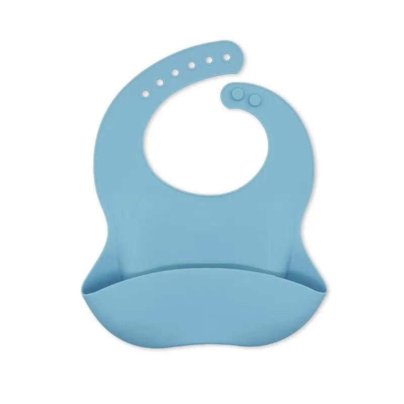 Waterproof Baby Bibs – Adjustable Soft Silicone Feeding Bibs with Cute Cartoon Animal Prints for Boys & Girls - Kidzy Market
