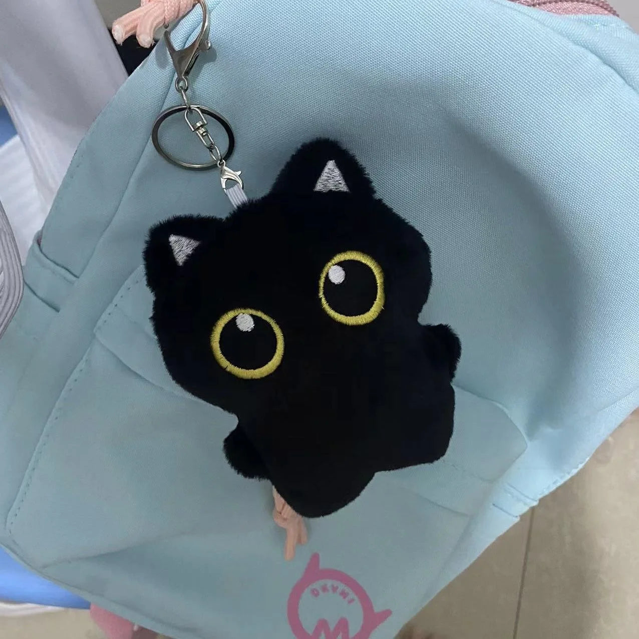 Cute Black Cat Plush Toy, Small Pendant Pillow Cushion for Boys and Girls Gift