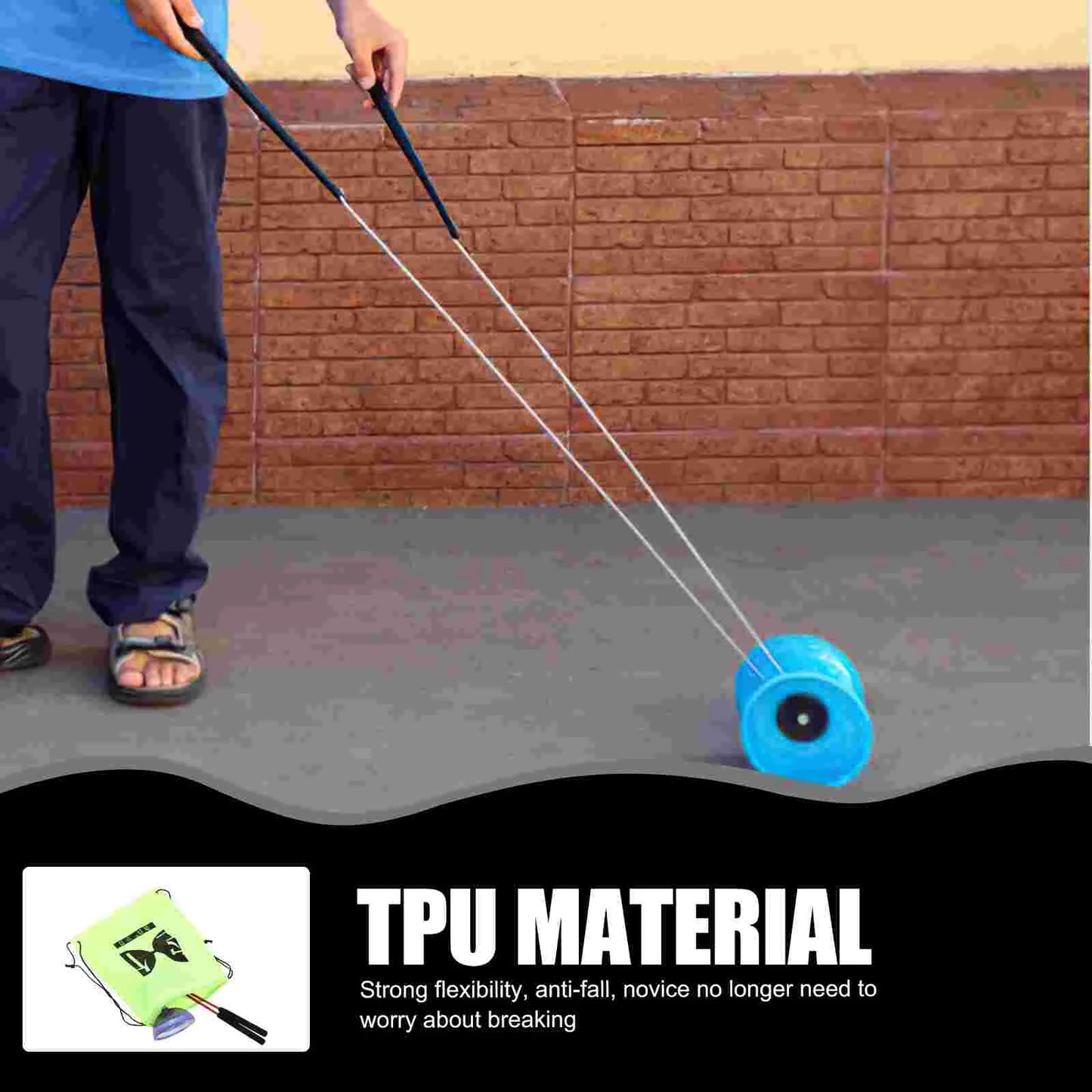Professional Diabolo Yoyo Set - Juggling and Fitness Toy for Kids and Elderly Users, TPU Material