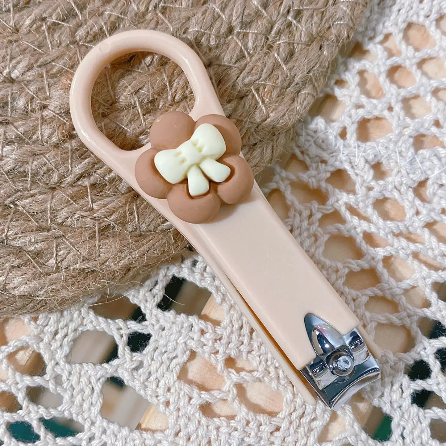 New Cute Cartoon Bear & Bunny Nail Clippers – Anti-Splash Nail Trimmer, Baby Nail Care Accessories, Manicure Tools