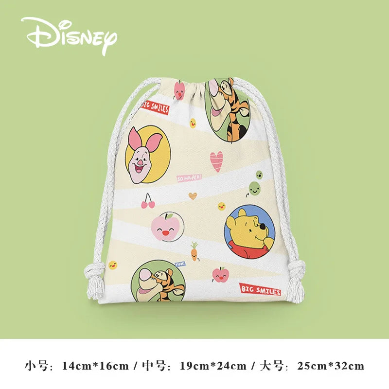 Anime Winnie the Pooh Backpack – Cartoon Pooh, Eeyore & Tigger Drawstring Bag, Student Nonwoven Storage Bag, Kid Shower Supplies & Gift - Kidzy Market