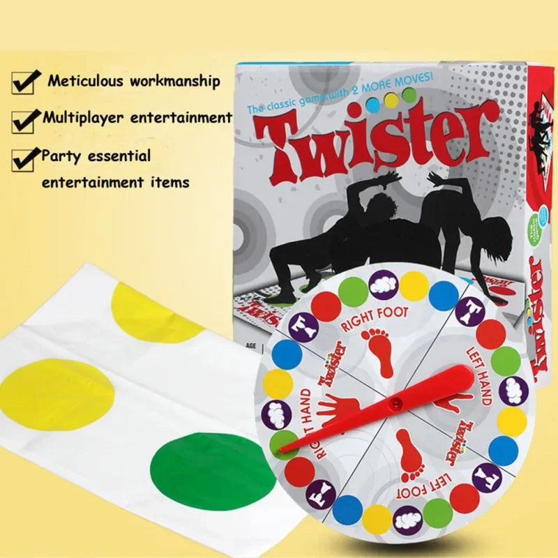 Twist Game - Funny Kid & Family Body Twist Move Mat - Party Fun Board Game - Family Game