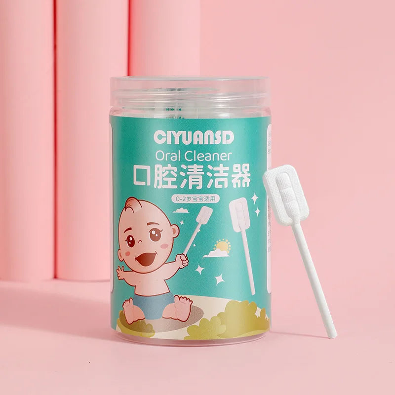 Baby Oral Disposable Cleaner - Newborn Milk Teeth Gauze Toothbrush & Tongue Washing Artifact