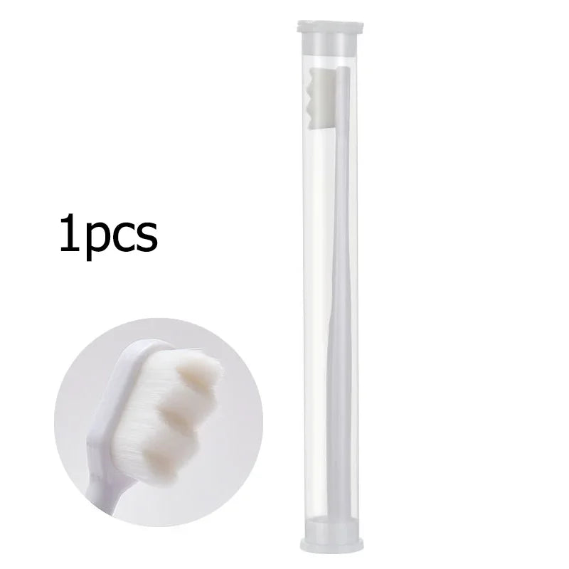 Ultra-fine Soft Toothbrush Million Nano Bristle Adult Teeth Deep Cleaning Portable Travel Dental Oral Care Brush