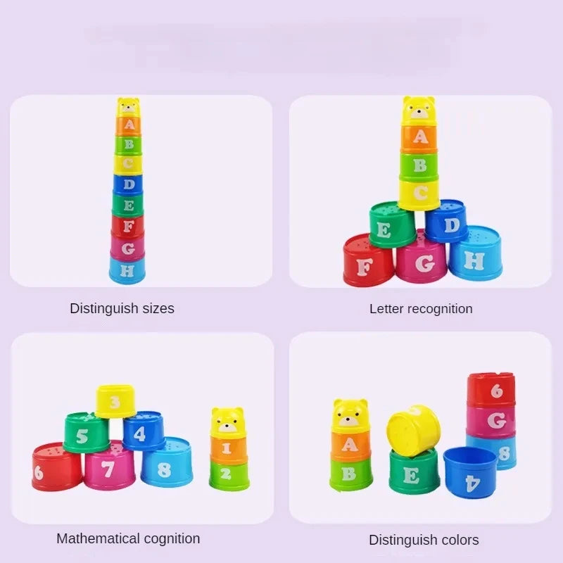 Kid Brain Response Battle Fold Cup – Hand Speed Competition and Early Education Stack Game