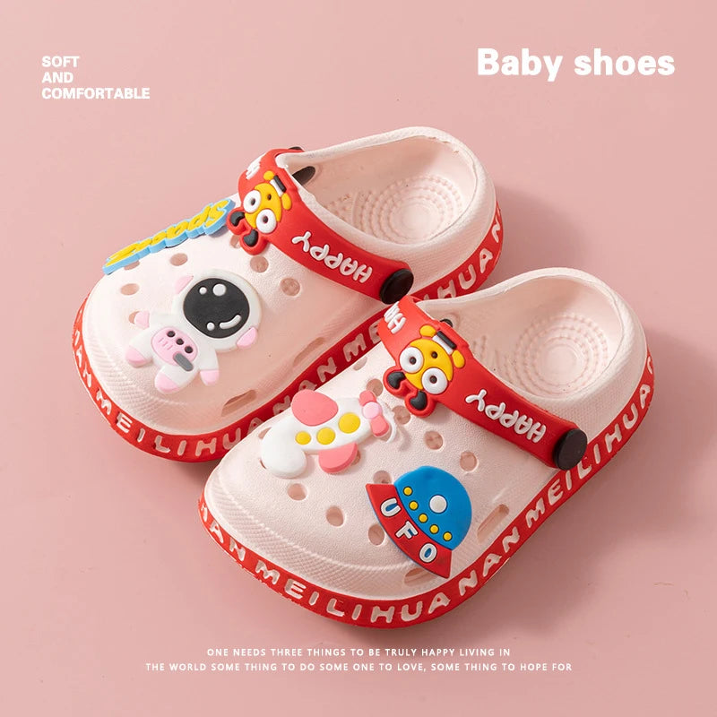 EVA Ultra-Light Boys’ & Girls’ Baby and Toddler Anti-Slip Hole Shoes – Children’s Astronaut UFO Sandals & Slippers