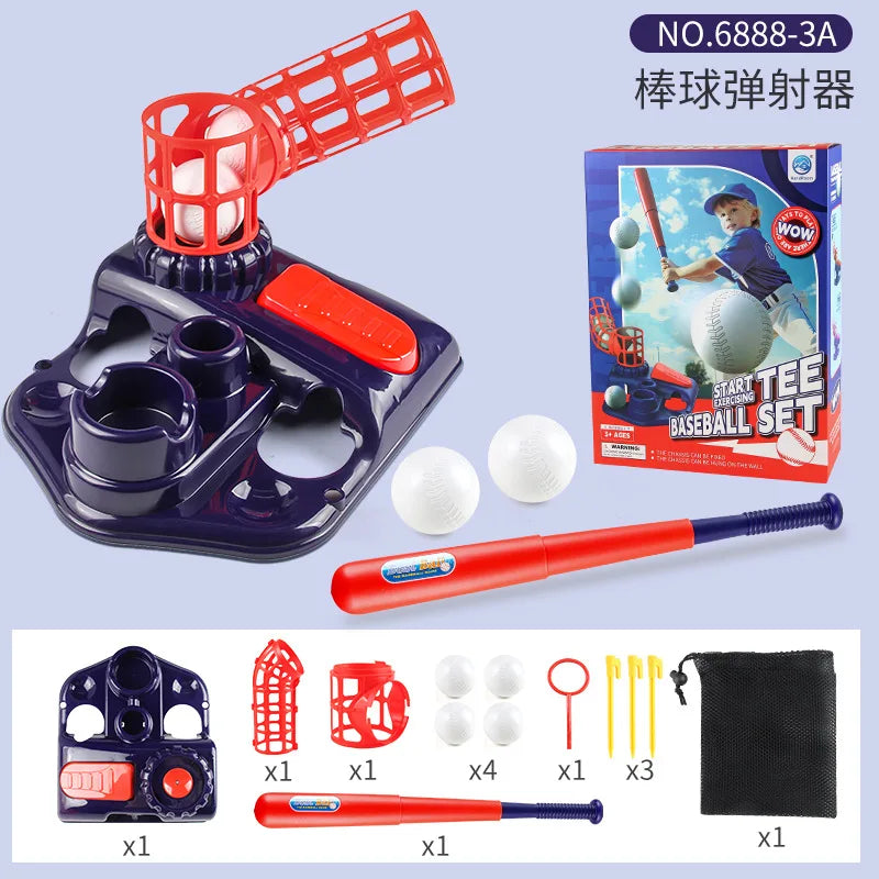 3-in-1 TEE Baseball Set – Outdoor Sports Training Machine, Parent-Child Interactive Toy for Kids