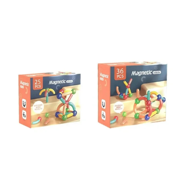 Assembled Magnetic Building Blocks Cube Set Early Education Toy