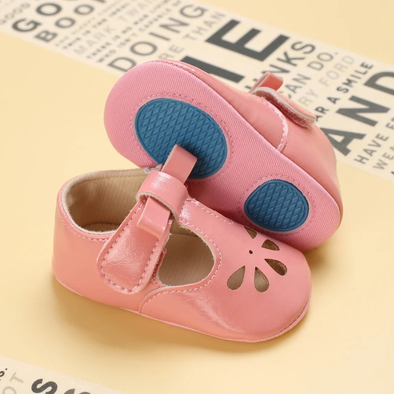 Summer Newborn Infant Baby Girls Princess First Walker Shoes – Soft Sole Sandals & Beach Slippers