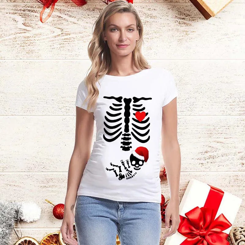 Christmas Pregnancy Shirt | Funny New Pregnancy Announcement T-Shirt | Baby on The Way | Cute Christmas Shirts | Best Xmas Gifts