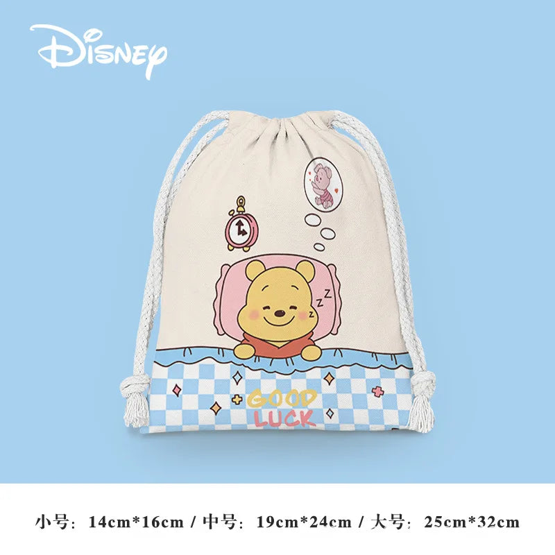 Anime Winnie the Pooh Backpack – Cartoon Pooh, Eeyore & Tigger Drawstring Bag, Student Nonwoven Storage Bag, Kid Shower Supplies & Gift - Kidzy Market