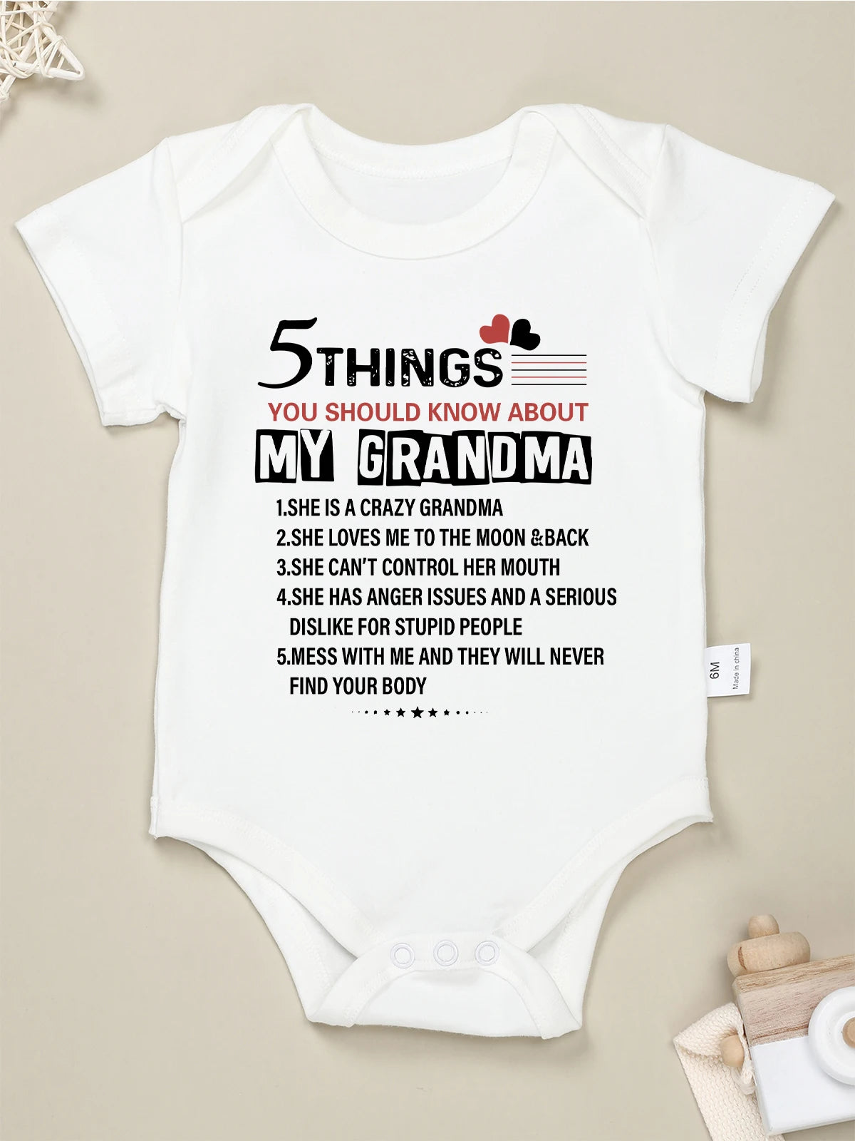 “Nana Never Says No” Rompers Onesie – Baby Boy & Girl Jumpsuit – 0-24M Toddler One-Piece Cute Bodysuit – Trendy Infant Clothes