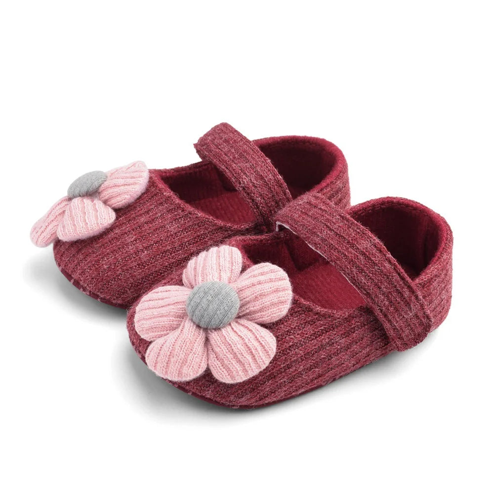 0-18M Baby Girls Cotton Shoes Retro Spring Autumn Toddlers Prewalkers Soft Bottom First Walkers