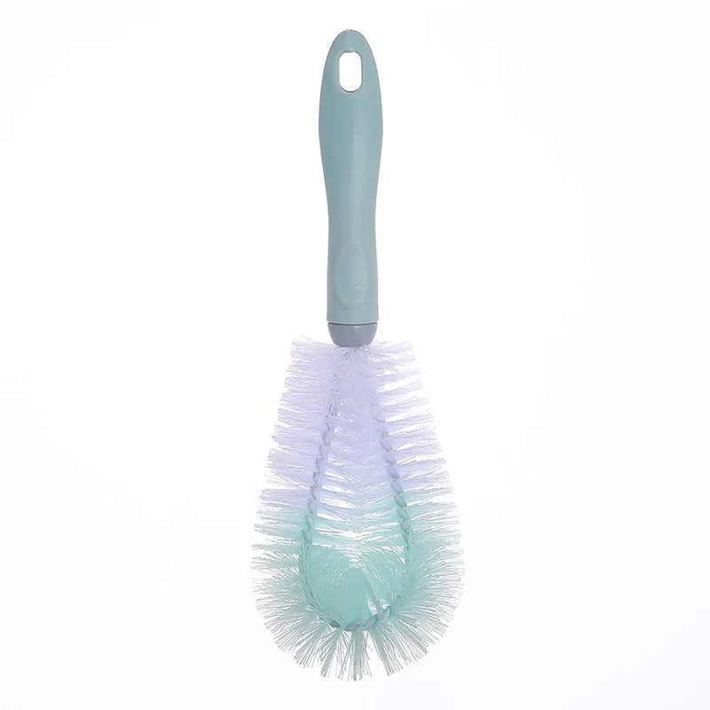 Large Baby Bottle Brush with Thick Handle for 360-Degree Decontamination; Cleaning Brush Features Hanging Hole and Long Handle