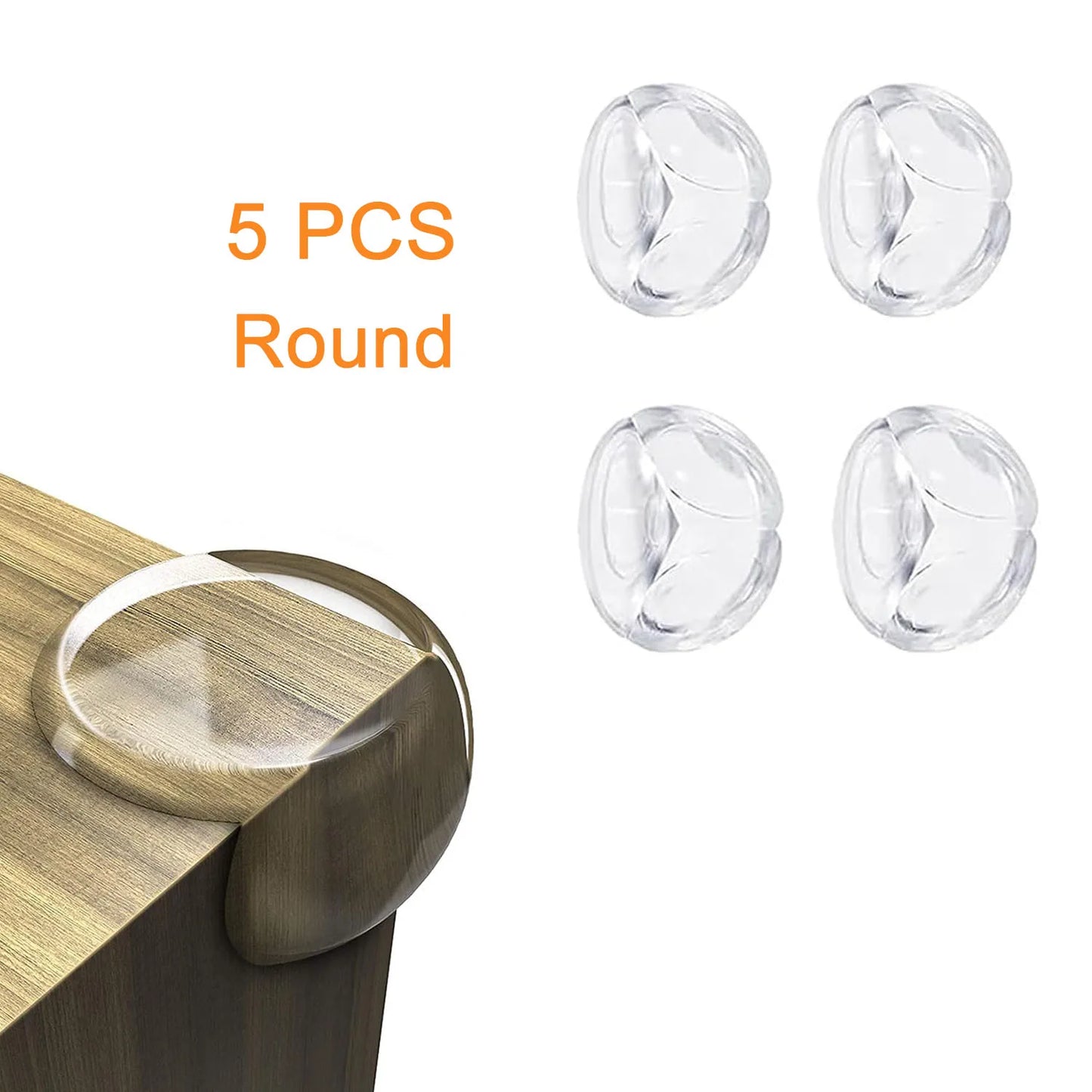5Pcs/10Pcs Baby Safety Silicone Corner Protectors Table Edge Guards Children Anti-Collision Socket Covers