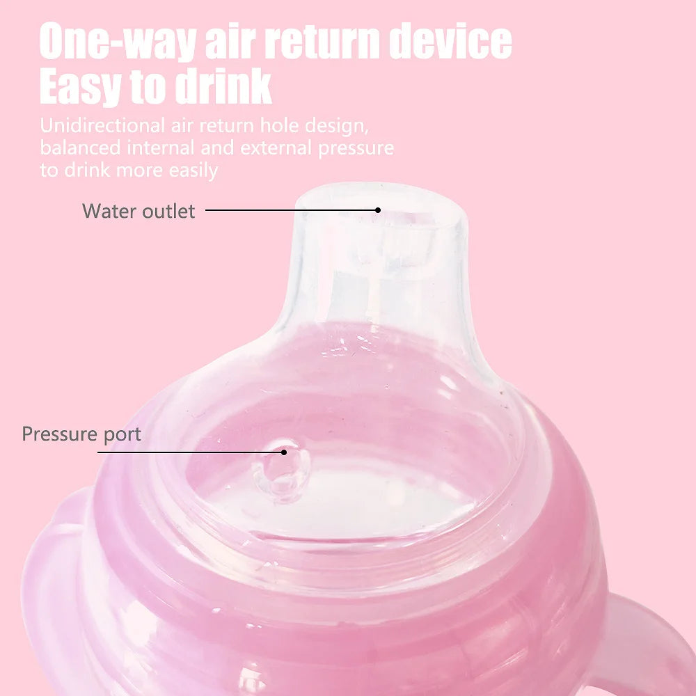 270ml (9oz) Transparent Duckbill Cup for Babies Over 6 Months, Transitional Baby Drinking Cup, BPA-Free Baby Cup for Easy Drinking