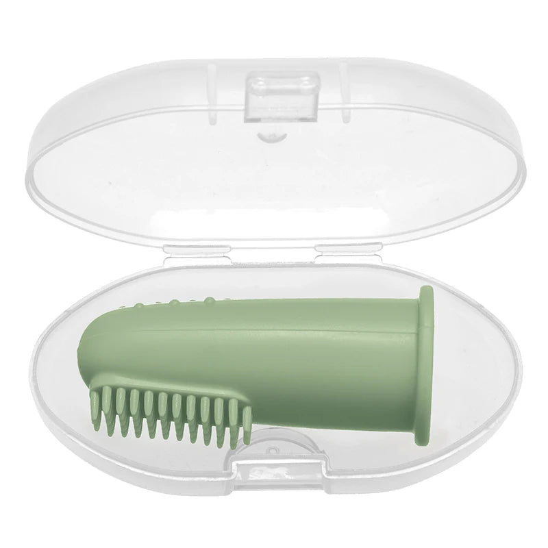 Baby Soft Finger Toothbrush - BPA-Free Food Grade Silicone Infant Oral Care Brush