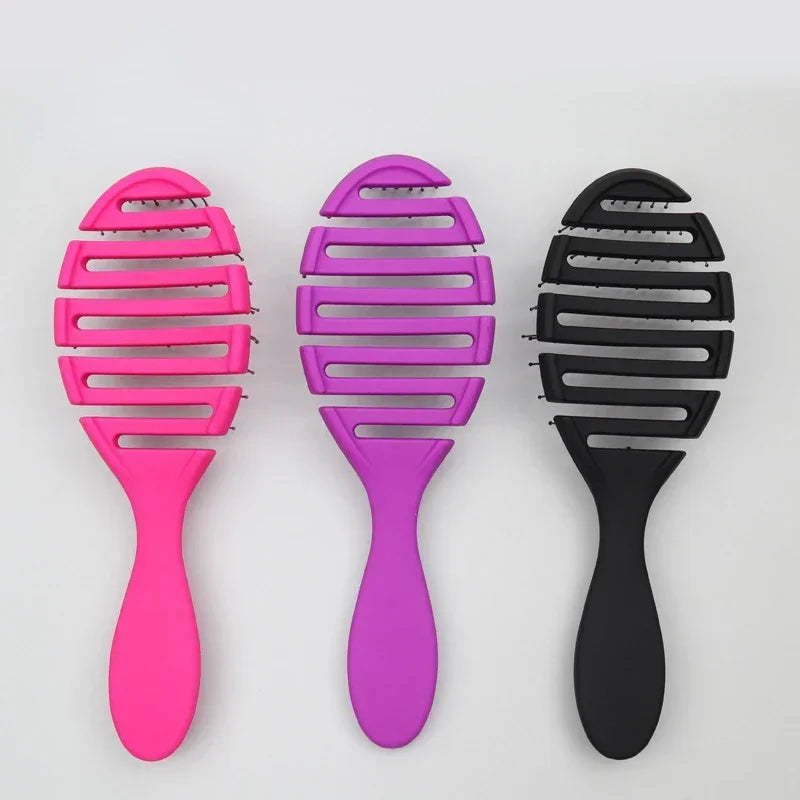 Wet & Dry Hair Brush Comb - Barber Pro Styling Tools - Anti-Tangled, Anti-Static Scalp Massage Brush - Magic Hair Comb